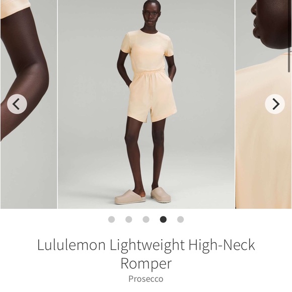 🍋💎NWT (minor flaws) Lululemon lightweight high neck romper size 8